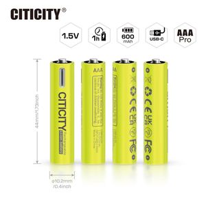 Batterie Li-ion USB CITICITY de haute qualité C720-H(pro) 10440 600mAh, charge rapide en 1h, 1200 cycles, aucun chargeur supplémentaire requis - Product Image 5