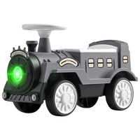 Voiture à bascule pour enfants en gros, design train rétro, centre de gravité bas, roues silencieuses 135 °   Direction limitée 2,4 kg