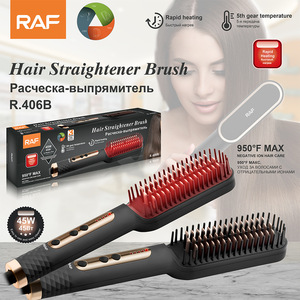 RAF Hair Straightener Brush Hair Straightening Brush for All Hair Types with 5 Temps Fast Heating - Product Image 5