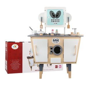 <span class=keywords><strong>Robot</strong></span> de <span class=keywords><strong>cuisine</strong></span> intelligent <span class=keywords><strong>en</strong></span> bois <span class=keywords><strong>jouet</strong></span> Mini enfants semblant jeu de <span class=keywords><strong>cuisine</strong></span> ensemble bébé maternelle éducation précoce jeu de rôle parent-enfant - Product Image 5