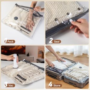 <span class=keywords><strong>Bolsas</strong></span> de Almacenamiento <span class=keywords><strong>al</strong></span> Vacío Amz <span class=keywords><strong>para</strong></span> Viaje con Bomba de Aire Eléctrica Inalámbrica, <span class=keywords><strong>Bolsas</strong></span> de Compresión <span class=keywords><strong>para</strong></span> Maletas, <span class=keywords><strong>Ropa</strong></span>, Ahorro de Espacio - Product Image 4