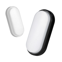 Plafonnier LED mural extérieur étanche IP65 rond ovale blanc noir CE CB 12W 15W 18W, garantie 5 ans