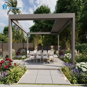 Pérgola Bioclimática Inteligente <span class=keywords><strong>Sweet</strong></span> Home con Techo de Láminas de Aluminio Motorizado, Sensor de Viento y Luces LED para <span class=keywords><strong>Terraza</strong></span> o Jardín - Product Image 2