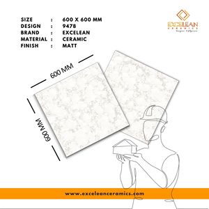 Thiết kế thời trang gạch cho căn hộ trắng 600*600mm kỹ thuật số in sàn gạch sgvt Matt nước đầu bằng chứng chống trượt pisos - Product Image 2