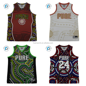 FQ Custom Aboriginal Indigenous Dot Art Basketball Singlet Tattoo <strong>Jersey</strong> Tops Youth for Men Basketball Sublimation Uniforms Wear - Product Image 2