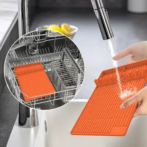 Siliconen Spatel Mat Serveerlepel Infuus Grill Gebruiksvoorwerp Houder Antislip Heavy Duty Keuken Gebruiksvoorwerp Houder