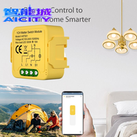 Nouveau module d'interrupteur intelligent Mini Zigbee Wifi 1/2/3/4 voies pour domotique, compatible Tuya APP et New Matter Smart Life, 250V max, 10A, ABS