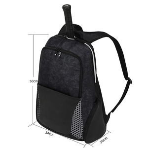 Sac à dos de sport personnalisé en polyester imperméable pour raquettes de tennis, pickleball, beach tennis et padel, avec compartiment à chaussures - Product Image 4