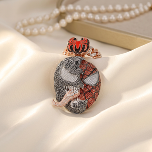 Pendentif Hip Hop Double Face Premium Iced Out en Argent 925, Bijou Tendance Personnalisé – Grande Vente - Product Image 6