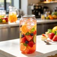 Boîte en PET pour jus de 330 ml/500 ml, facile à sceller, livraison rapide, conteneur de boisson de qualité supérieure