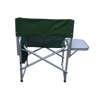 Chaise d'hôte pliante et Portable en aluminium avec Table latérale, idéale pour le Camping