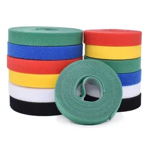 10Mx15mm Reusable Hook and Loop Cable Tie Roll Fastening Wraps Self-Gripping Straps Cords Ties Wire Organizer Tidy Roll Tape