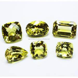 Meilleure qualité citron Quartz coussin coupe à facettes calibré taille Top qualité Quartz pierre précieuse lâche couleur jaune citron Quartz - Product Image 5