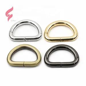 Lihui accessori hardware per borse di alta qualità anello a <span class=keywords><strong>d</strong></span> in metallo ottone oro chiaro da 20mm per borse - Product Image 4
