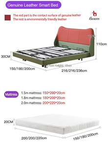 Ensemble de lit intelligent à levage automatique personnalisé avec matelas pour maison moderne et hôpital, mobilier de chambre multifonction sur mesure - Product Image 6