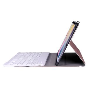 Cassa Della Tastiera senza fili per Samsung <span class=keywords><strong>Galaxy</strong></span> <span class=keywords><strong>Tab</strong></span> <span class=keywords><strong>S7</strong></span> <span class=keywords><strong>11</strong></span> pollici T870 e T875 DELL'UNITÀ di elaborazione Del Basamento Del Cuoio Della Tastiera Rimovibile Tablet Smart copertura