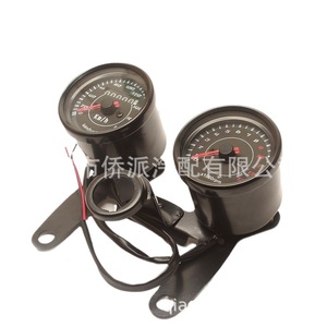 Kit de Odómetro Electrónico Modificado para Motocicleta, Velocímetro Retro de Hierro Negro de 0-140 km/h, Conjunto de Tacómetro para GN125 - Product Image 5