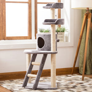 De lujo de Sisal cubierto Multi-nivel Condo estable gatito actividad arañazos Torre juego gato árbol - Product Image 3
