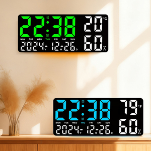 Điều Khiển Vô Tuyến Chức Năng Tùy Chỉnh Hiển Thị Lớn Hội Trường Trang Trí Nội Thất LED Mất Trí Lịch Lớn Y Tế Kỹ Thuật Số Đồng Hồ Treo Tường Với Ánh Sáng Ban Đêm - Product Image 1