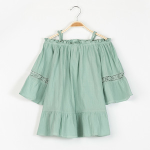 Ropa para Niñas, Blusa con Corte Princesa y Parches, Modelos sin Tirantes, Diferentes Tipos de Diseño de Blusa - Product Image 4