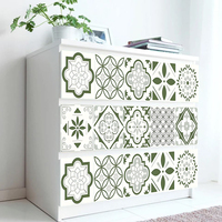 Autocollants de carrelage en vinyle imperméables Art Déco pour cuisine et salle de bain, adhésifs, pelables et repositionnables, pour mur, mariage, 15 pièces, 15x15cm