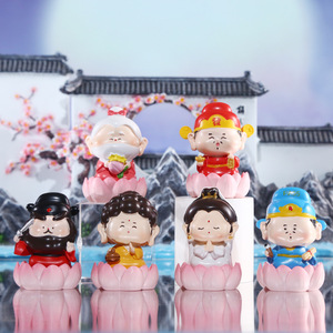 Cute Little Deity Resin <b>Statue</b> Flower Shape Home Decoration Artistic Desktop Ornament Gift - Product Image 1