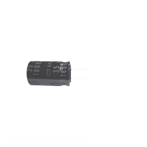 Condensador de canal del fabricante 68uF CAP ALUM 68UF 20% 400V RADIAL TH EKHF401ELL680MJ45S de orificio pasante - Product Image 1
