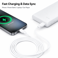 Câble de charge rapide XTAURI Micro USB 5 broches mâle 3A avec gaine en nylon pour téléphones mobiles Android et ordinateurs