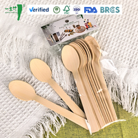 Ensemble de couverts jetables compostables à faible MOQ (fourchette, cuillère, couteau) en bambou pour événements de mariage