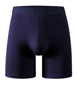 Caleçons longs pour hommes en fibre <span class=keywords><strong>de</strong></span> bambou, taille XL, mi-haute, noirs, tricotés, antibactériens, pour le sport et les loisirs - Product Image 5