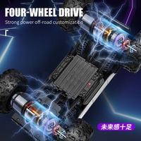 Cyber Truck télécommandé 1/14, 4x4, camionnette TSL, jouet tout-terrain, véhicule RC pour escalade sur rochers, voiture télécommandée pour enfants