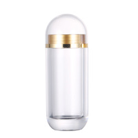 Bouteille de vitamines en plastique Transparent en forme de balle pour animaux de compagnie, supplément de conception, distributeur de pilules pour pilules, gélules, comprimés, 15cc