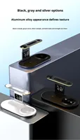 Nouvel arrivage Chargeur sans fil pliable multifonction 15W 3 en 1 Station de charge portable rapide pour téléphone portable/écouteurs/montre
