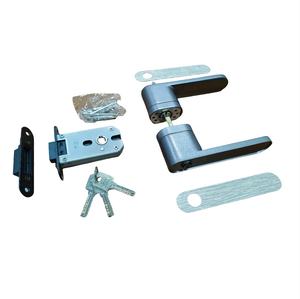 Manija de bloqueo de puerta de dormitorio interior de lujo moderno, manija de palanca de aleación de Zinc de aluminio italiano de madera gris ecológica silenciosa minimalista - Product Image 1