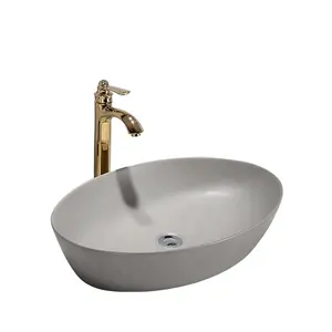 Vieany brand cabinet basin Matte gray basin luxury wash basins and sinks