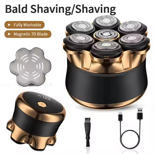 Afeitadora Eléctrica Rotativa Inteligente Portátil Profesional para Hombre, Recortadora de Barba, Resistente al Agua IPX7, 7 Cuchillas, Carga USB, Lavable, para Cuerpo y Rostro - Product Image 2