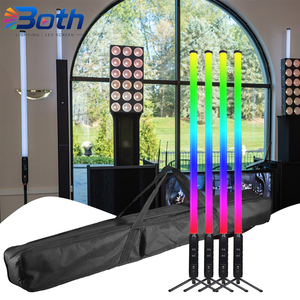 Tube lumineux LED sans fil à batterie 360 degrés RGBWA 5-en-1 IP65 pour scène extérieure et bar - Product Image 1
