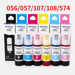 Inchiostro Compatibile a Base d'Acqua 056/057/107/108/574 per <span class=keywords><strong>Epson</strong></span> L8050/L8058/L18050/ET-18100, Ricarica in Bottiglia - Product Image 1