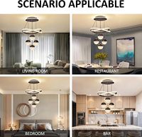 Lampe d'hôtel moderne lustre lumière salle à manger de luxe LED veilleuse chambre maison senior sens salle plafonnier