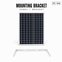 Kit de panneaux solaires OEM 10W 20W 30W en verre pour l'alimentation de lampes de camping-car, éclairage de bateau et ventilateur