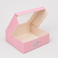 Scatole per Pasticceria in Carta con Finestra Pieghevole e Logo Personalizzato, per Torte, Biscotti, Pasticcini, Macaron, Ciambelle e Pane