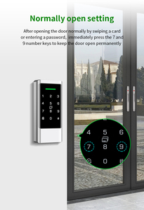 屋外スマートアクセス制御機 K3 TTLock 1000枚NFCカードリーダー 金属製IP66防水 指紋認証対応 - Product Image 2