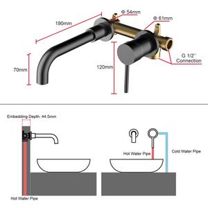 Usine En Gros <span class=keywords><strong>Mat</strong></span> Noir Plomberie Luminaires Salle De Bains Lavabo Salle De Bains Lavabo Robinet - Product Image 5