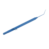 Manipulateur de noyau ophtalmique à crochet, instrument chirurgical pour les yeux, manipulateur à bouton avec crochet