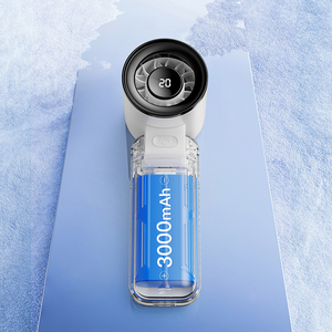 Quạt cầm tay USB mini xách tay gấp sạc quạt nhỏ treo cổ hiển thị kỹ thuật số máy tính để bàn nhỏ Quạt điện - Product Image 5