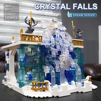 Mould King – château de rêve créatif, Puzzle éducatif créatif pour filles, briques de bricolage, bloc de construction n ° de chutes de cristal pour enfants, cadeau, 11009