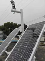 Sistem Panel surya CCTV kamera, suplai daya matahari untuk kamera 4G LTE Kamera CCTV Monitor tenaga surya sistem energi