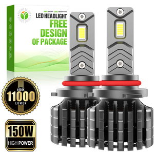 Fari LED Automobilistici Heavy Duty a Tensione Ampia 150W 11000Lm 6500K 9-63V 9006 F15A per Aggiornamenti di Flotte di Camion Commerciali - Product Image 1