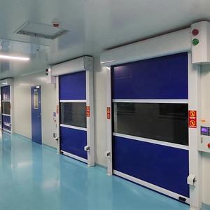 Porta automatica intelligente con isolamento termico e tenda in PVC antipolvere <span class=keywords><strong>porte</strong></span> ad alta velocità con tapparelle - Product Image 2