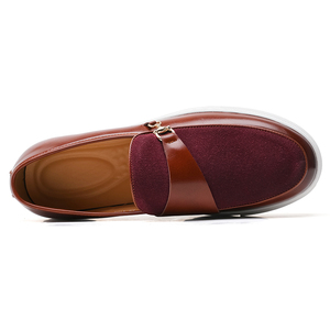 Collection de chaussures habillées et de richelies pour hommes en cuir véritable, mocassins décontractés à bout pointu et richelies rétro, faciles à enfiler, grandes tailles - Product Image 1